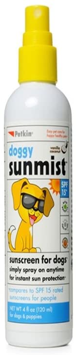 Petkin SPF15 Sunscreen Spray, White, 120 ml (Pack of 1)