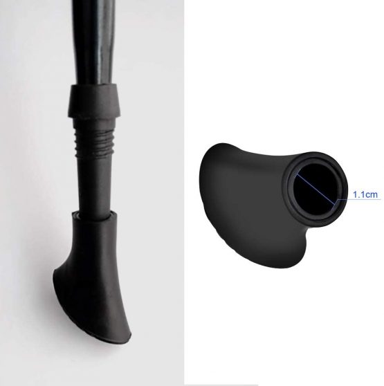 Lolypot Nordic Walking Pole Trekking Pole Tip Protectors 12 pieces / 6 pair Rubber Pads Buffer Replacement Tips End for Hiking Stick - Image 4