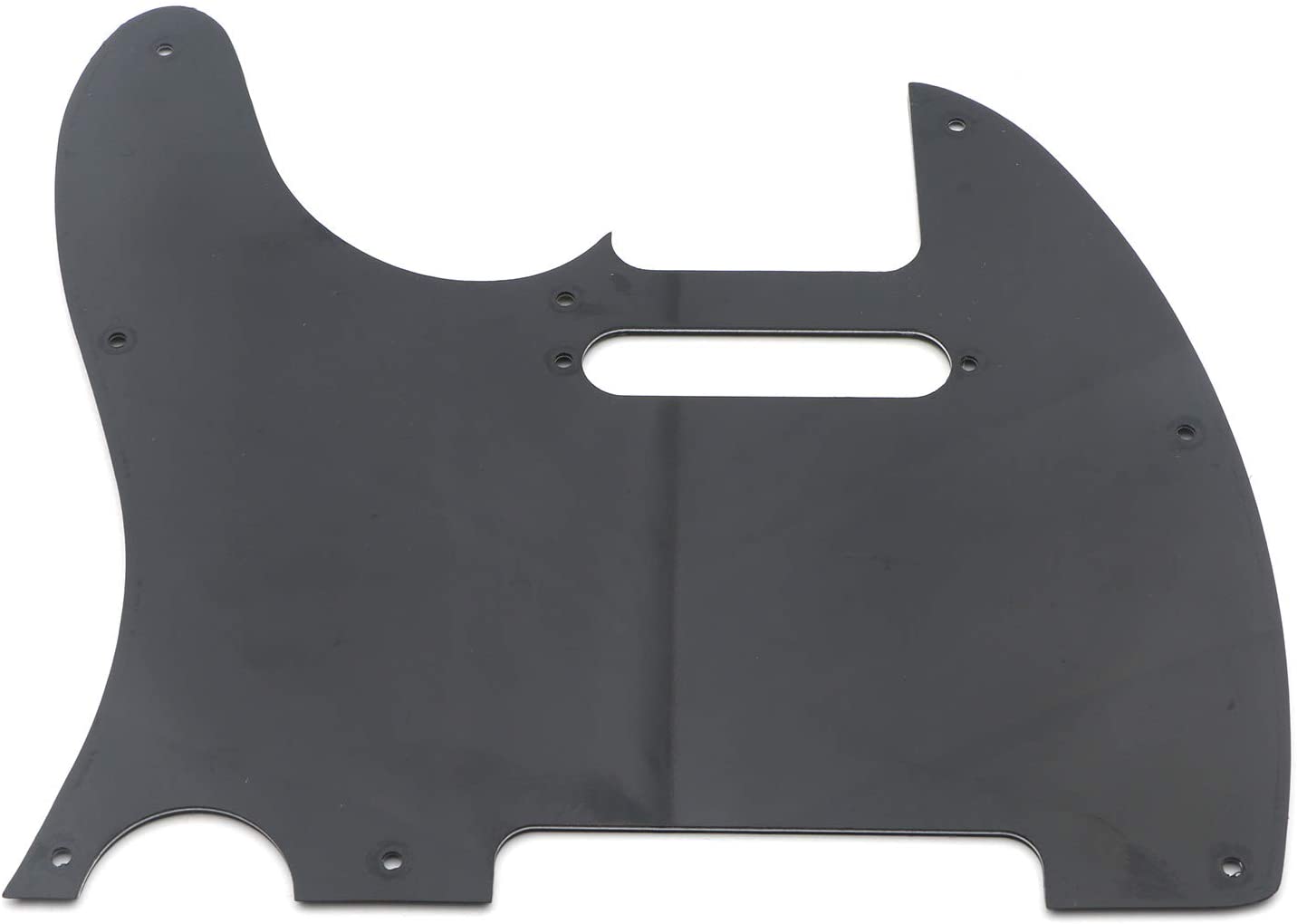 Unxuey 8 Hole Electric Guitar Pickguard Telecaster Scratch Plate for TL Electric Guitar Part 3 Ply Black - Image 4