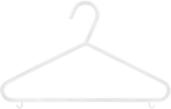 Hangerworld 18 White Plastic 30cm Childrens Coat Clothes Garment Trouser Skirt Bar Baby Toddler Hangers. - Image 3