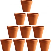 BESTOMZ 10 Pcs Mini Clay Pots 1.2'' Terracotta Pot Clay Ceramic Pottery Planter Cactus Flower Pots Succulent Nursery Pots- Great for Plants,Crafts,Wedding Favor