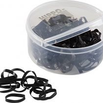 Hippo-Tonic Unisex Adult 306777 Silicone Rubber Bands - Black, N/A