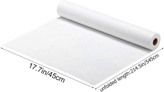 Toyvian 1Pcs White Kraft Arts Paper Roll for Paints, Wall Art, Easel Paper, Fadeless Bulletin Board Paper - Image 2