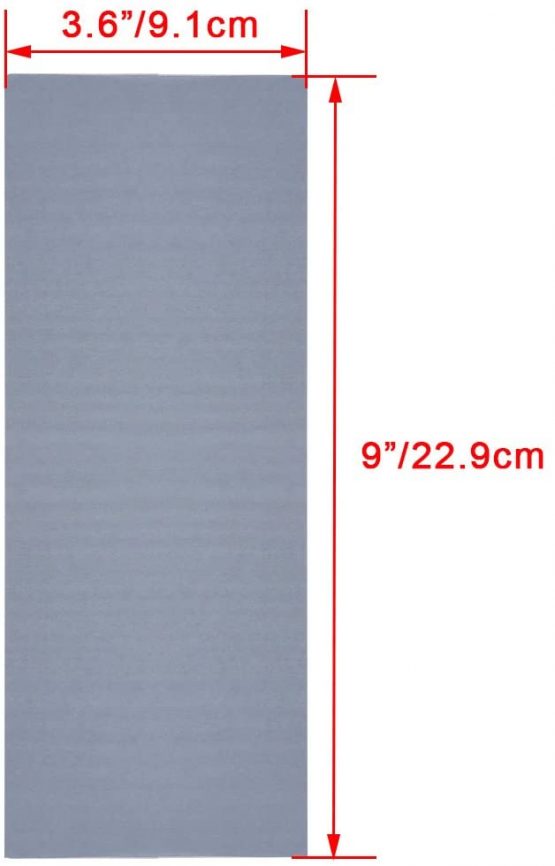 SIQUK 18 Pieces Sandpaper Wet and Dry Sandpaper Assortment 3000 5000 7000 High Grit Sanding Paper 9 x 3.6 Inches Abrasive Paper for Automotive Sanding Wood Furniture Finishing - Image 3