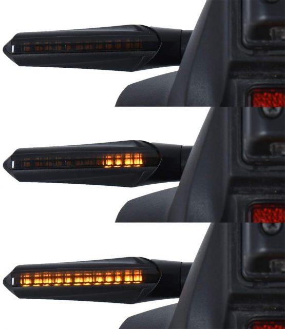 Oxford-UK OX621 Sequential Streaming Motorcycle Indicators. Flowing turn signal (pair)