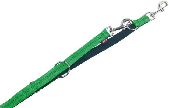 Nobby Soft Grip Dog Leash, 200 cm/20 mm, Light Green/Brown