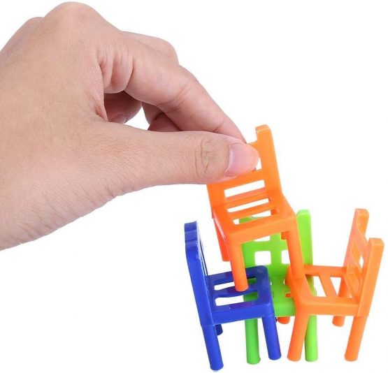 18PCS Balancing Toys Plastic Chairs Multicolor Mini Stacking Intelligence Multiplayer Balance Game Children Play Game Learning Toys Playset for Unisex Kids Boy Girl Adults - Image 4