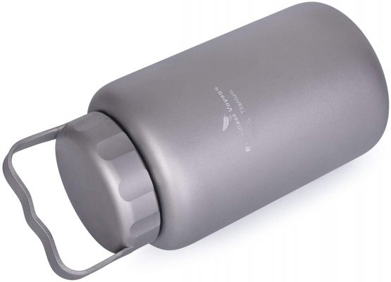 Boundless Voyage Outdoor 1050ml Titanium Water Bottle With Handle Leakproof Camping Picnic Hiking Cycling Ultralight Tea Coffee Canteen Cup Drinkware - Image 4