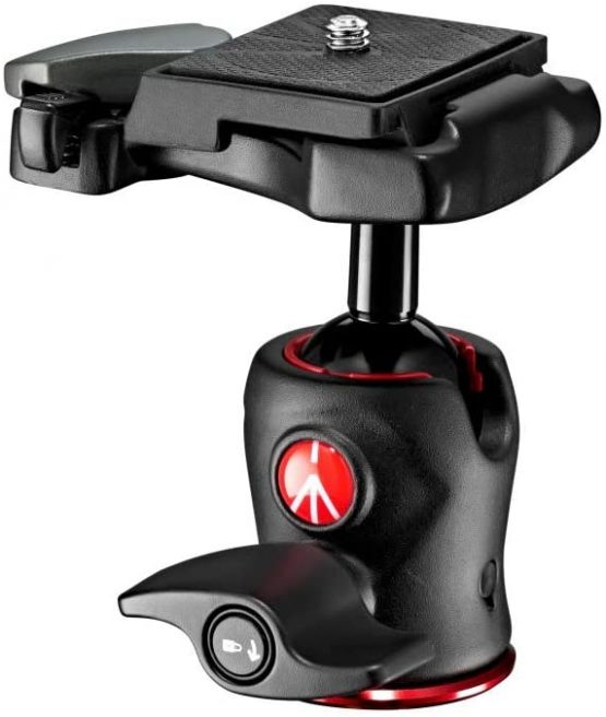 Manfrotto 490 Centre Ball Head, for Camera Tripods, Fluid Ball Head for Ergonomic and Functional Tripods, Camera Stabilizer, Photography Accessories, Simple and Intuitive