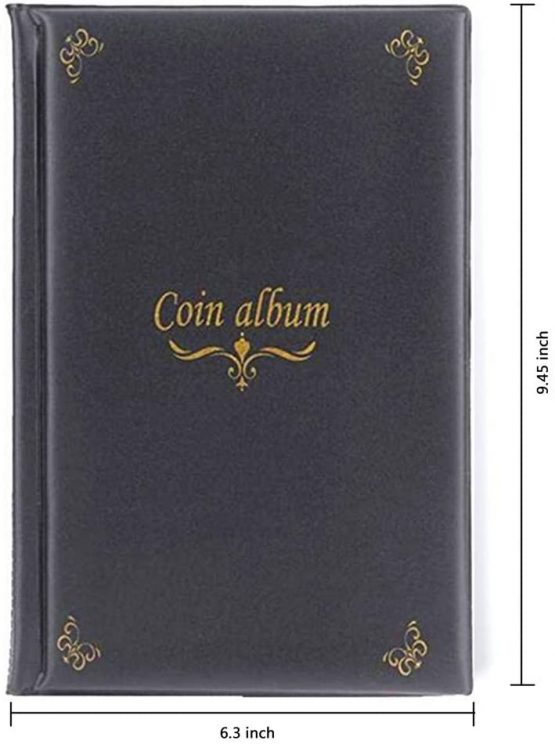MULOVE 150 Pockets Coin Collectors Album, Coin Collection Holder Book Suitable for Coin Diameter Less Than 1.65 Inches Storage,Black - Image 4
