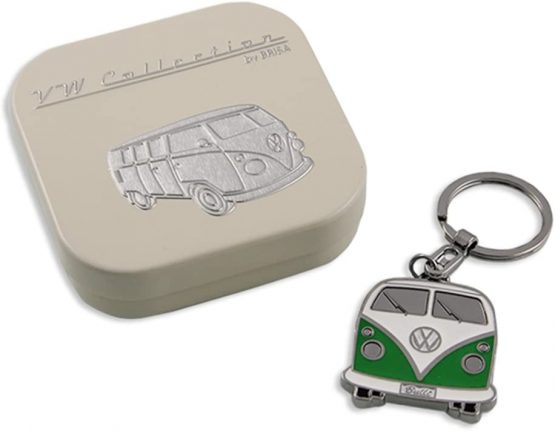 Brisa VW Collection - Volkswagen Hippie Bus T1 Camper Van Key Ring Chain in Embossed Gift Tin, Gift Idea/Fan Souvenir/Retro Vintage Product (Enamel/Chrome) - Image 2