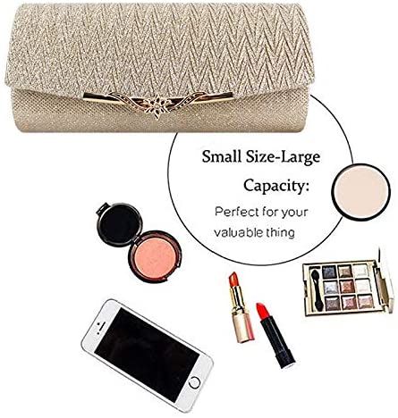 LA HAUTE Women Evening Bags Fashion Design Prom Cocktail Party Purse Clutch Handbags (3063 Champagne) - Image 4