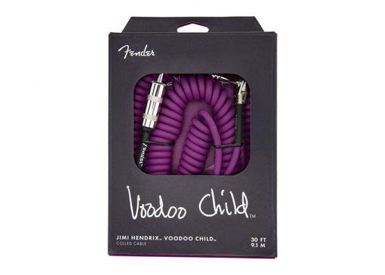 Fender Hendrix Voodoo Child Vintage-Style Cable - 30ft - Black ,White,990823003
