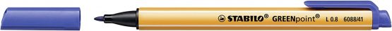 Felt Tip Sign Pen - STABILO GREENpoint Box of 10 Blue - Image 3