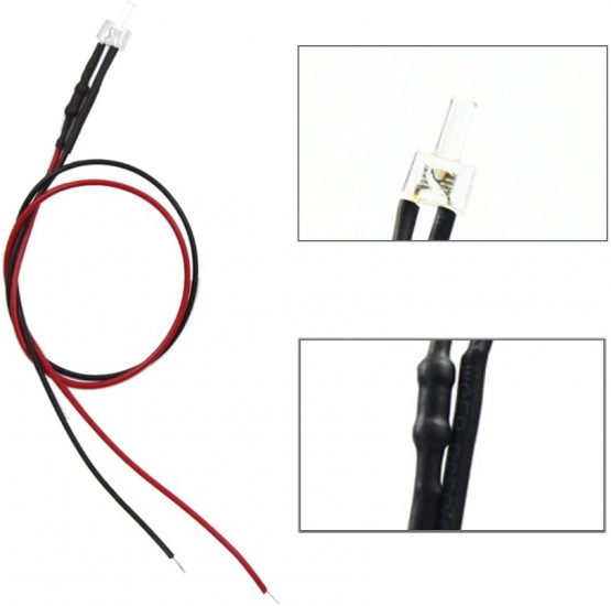 Evemodel L1220W 20pcs Pre Wired 2mm Bright White Led Lamp Light Set 12V ~ 18V - Image 3