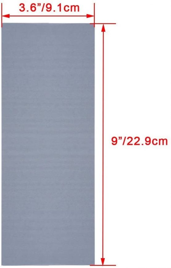 SIQUK 36 Pieces Wet and Dry Sandpaper Assortment 1500 2000 2500 3000 5000 7000 High Grit Sandpaper Assorted, 9 x 3.6 Inches Abrasive Paper for Automotive Sanding Wood Furniture Finishing - Image 3