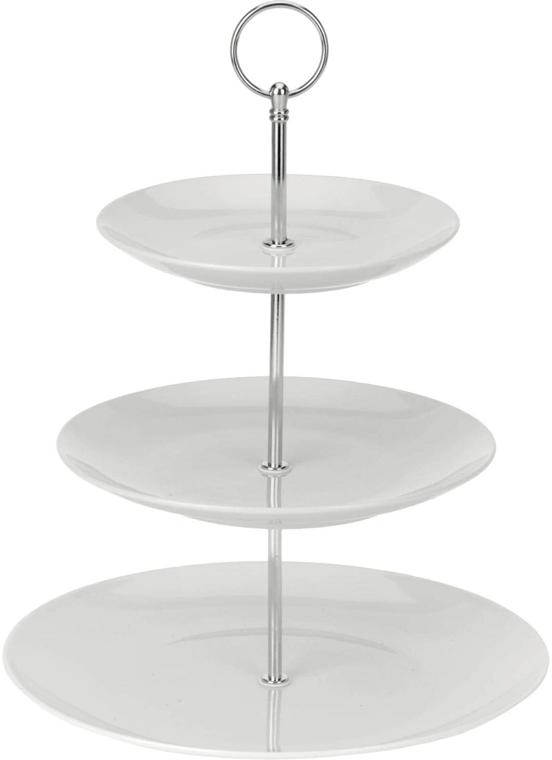 3 Tier Ceramic Cake Stand, Round, 30.2 cm