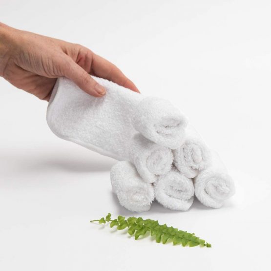 Cheeky Wipes - Organic Premium White Heavyweight Cotton 25 Pack Baby Wipes - 15x15cm Reusable Towelling Wipes, Extra Soft & Perfect for Cleansing Baby's Hands and Face | Eco Friendly - Image 2