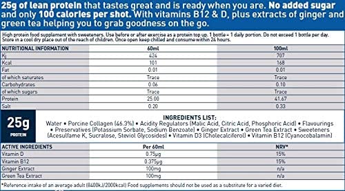 For Goodness Shakes Protein+ Super Shot, 25g Pure Protein, Pomegranate & Coconut Flavour, Carb-Free, 100 Calories - Image 3
