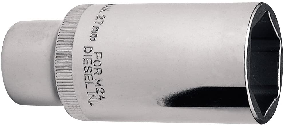 Draper 16216 Expert Diesel Injector Socket, 27mm diameter , 1/2" Square Drive, Multicolor