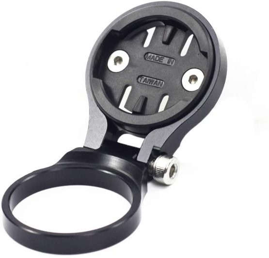 TUFF LUV Aluminium Stem Mount Compatible With Garmin (All Models) / Go-Pro GPS - Black