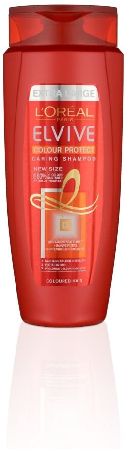 L'Oreal Paris Elvive Haircare Colour Protect Shampoo 700ml, Red, 700 ml (Pack of 1) - Image 3