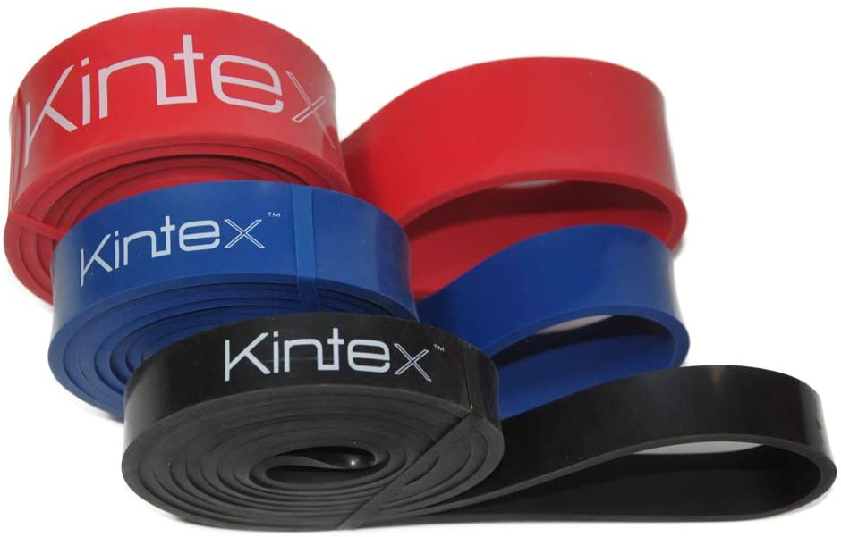 Kintex Unisex - Adult Black (Light) Resistance Band Various Strengths, Expander, Fitness, Endurance, Muscle Training, 208cm