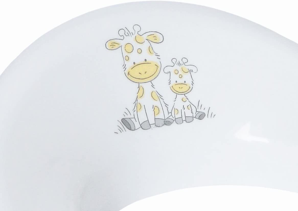 BIECO 11001706 - White Children's Toilet seat, with Giraffe Motif, Approx 32 x 36.5 x 5 cm, from 8 Months to 4 Years of Age - Image 3