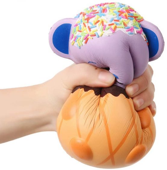 Anboor 5.5 Inches Squishies Jumbo Panda Egg Creamy Candy Ice Cream Slow Rising Scented Kawaii Squishies Animal Toy for Collection,1 Pcs - Image 3
