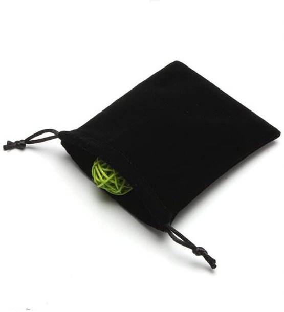 10PCS 3.9'' x 7.8'' Black Velvet Cloth Flannel Bunched Bag/Drawstring Bags/Jewelry Pouches/Multifunction Protection Cover for Cellphone MP3 MP4 Electronic Digital Equipment Storage - Image 2