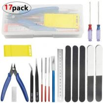 WMYCONGCONG 17 PCS Gundam Model Tools Model Basic Tools Craft Set for Hobby Building Basic Model Building Repairing