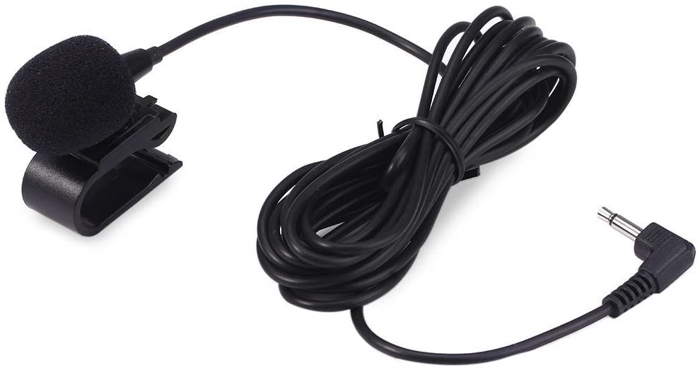 Angkoole 3.5mm Portable Car External Microphone Mic for DVD Radio Laptop Stereo Player Head Unit with 3m Cable Plug and Play - Image 2