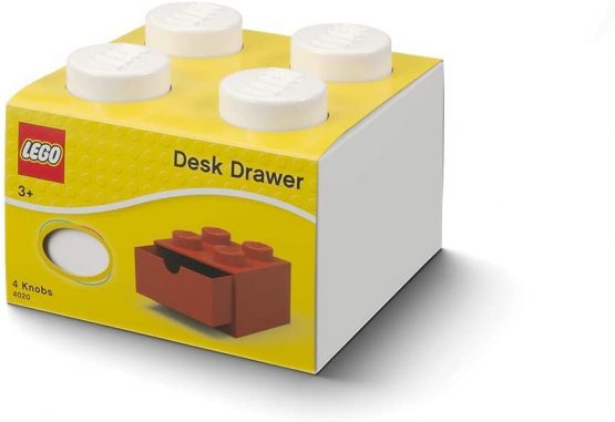 Room Copenhagen 40201735 Lego Desk Drawer 4 Knobs, White, Small - Image 3