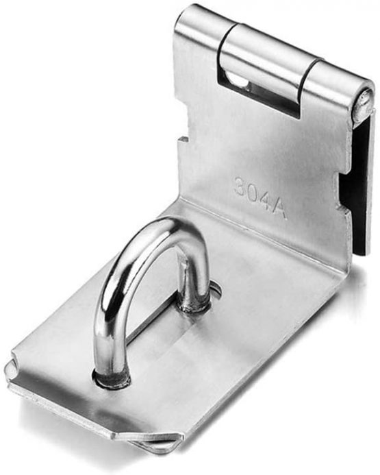 FUJIE Heavy Padlock Hasp 90 Degree Right Angle Door Clasp Door Latch