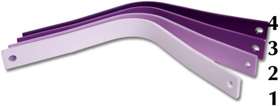 Gullet Plate for Wintec Wide Saddle, Width 4, Purple