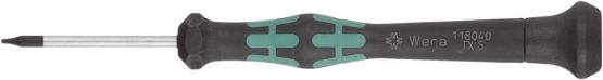 Wera 5118040001 Jewellers & Instrument Screwdrivers, Multi-Colour, TX 5 x 40 mm