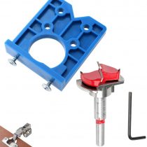 Mobiut Concealed Hinge Jig Forstner Bit Sets-35mm Hinge Hole Cutter for Cabinet Hinges and Mounting Plates