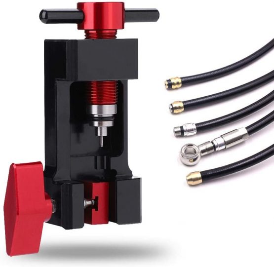 Bike Oil Tube Tool Aluminium Alloy Oil Bleed Pipeline Connector Head Bicycle Needle Inserting Aid Tackle - Image 4
