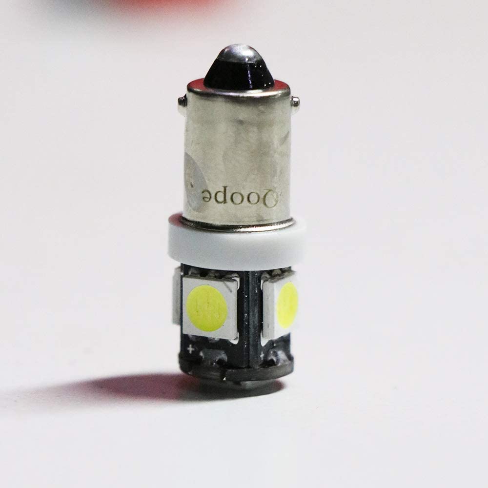Defvnsy T4W BA9S 53 LED Bulb, 12V White T11 53 57 Bulbs Single Contact Bayonet - Image 2