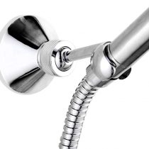 Shower Head Holder, Queta Adjustable Cooper Shower Bracket Chrome Plated Handheld Shower Wall Bracket for Standard Shower Hose