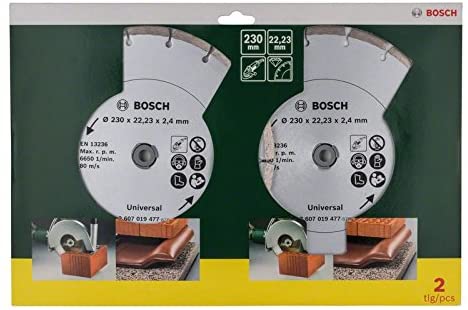 Bosch 2 x 230mm Construction Diamond Disc, Silver - Image 2