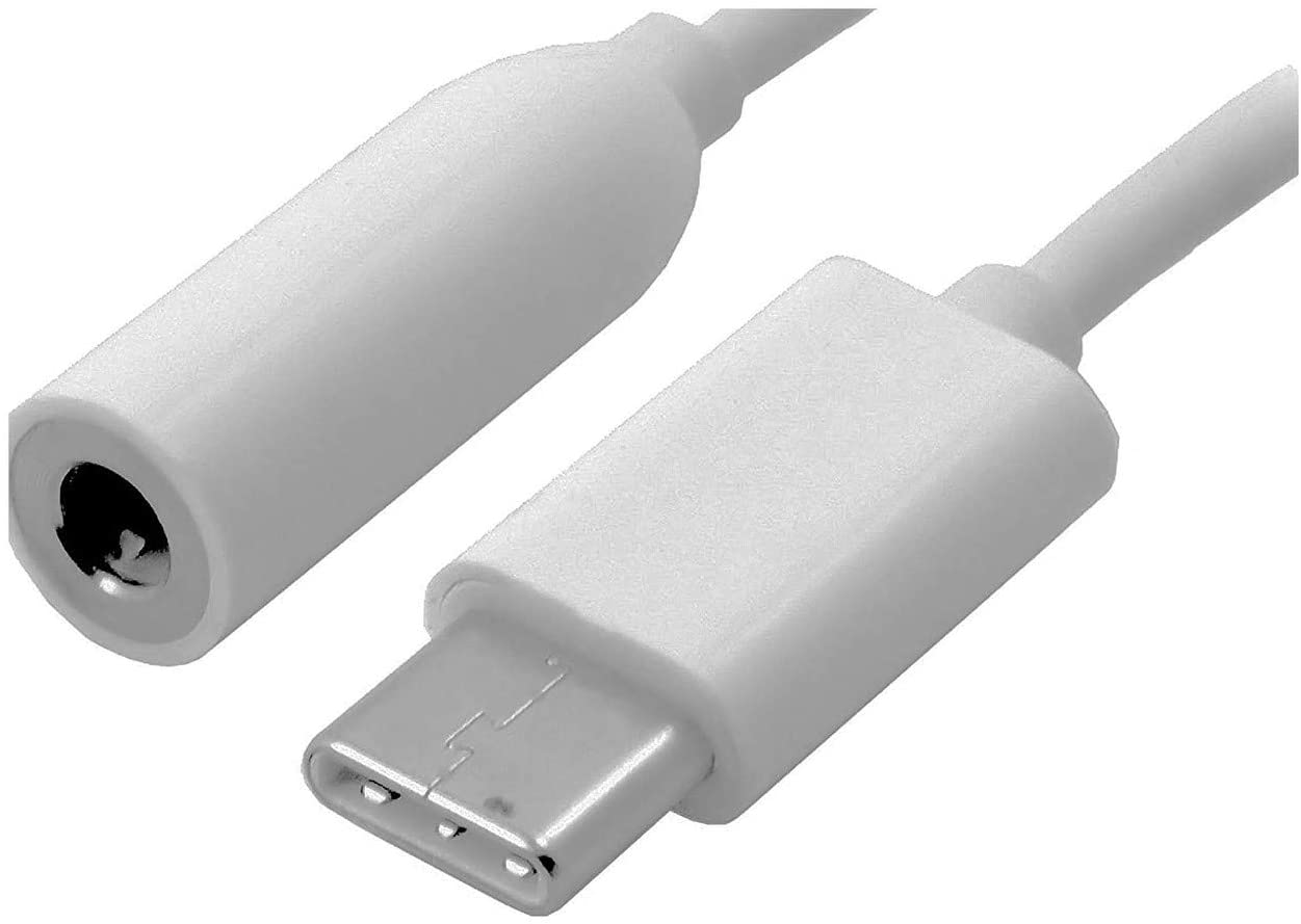 HUAWEI USB-C to 3.5 mm Earphone/Headphone Audio Jack Adapter - White