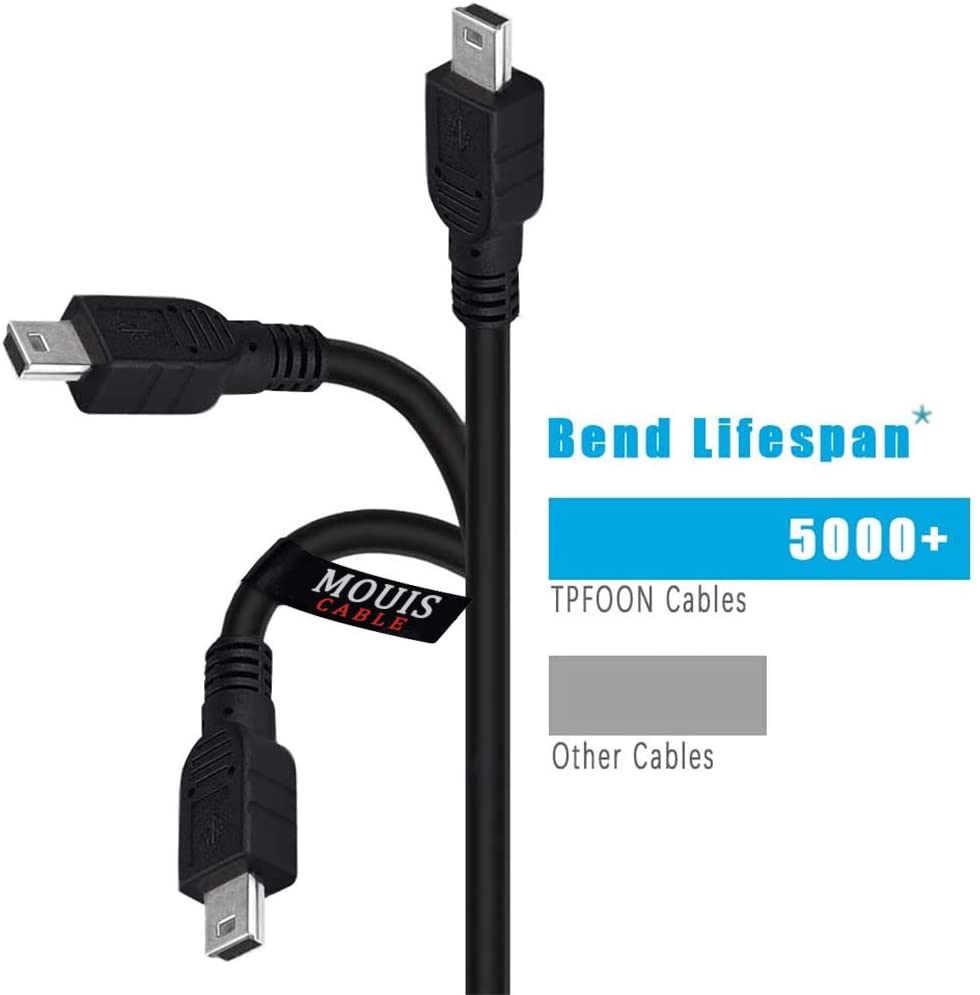 Extra Long 3M Mini USB charging cable for Playstation 3/PS3 Controller Charger cable, Black - Image 2