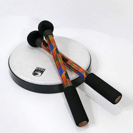 Toca Nesting Drums Tom Tom Freestyle II Finish: Kente Kloth, 16" TF2NT-16K - Image 4