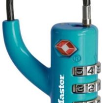 Master Lock 4717EURDBLU Travel Combination Padlock TSA Certified, Blue, 8,1 x 1,8 x 1,8 cm