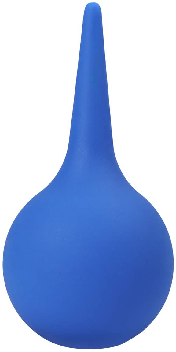 Air Blower Pump Dust Cleaner Rubber Suction Ear Bulb Ear Washing Squeeze Bulb Laboratory Tool (Blue)