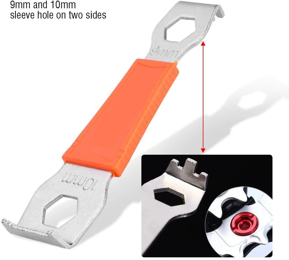 Alomejor Bike Crank Spanner, Durable Carbon Steel Design for Easy Chain Fixing Bicycle Repair Tool for Cyclists Mechanics - Image 4