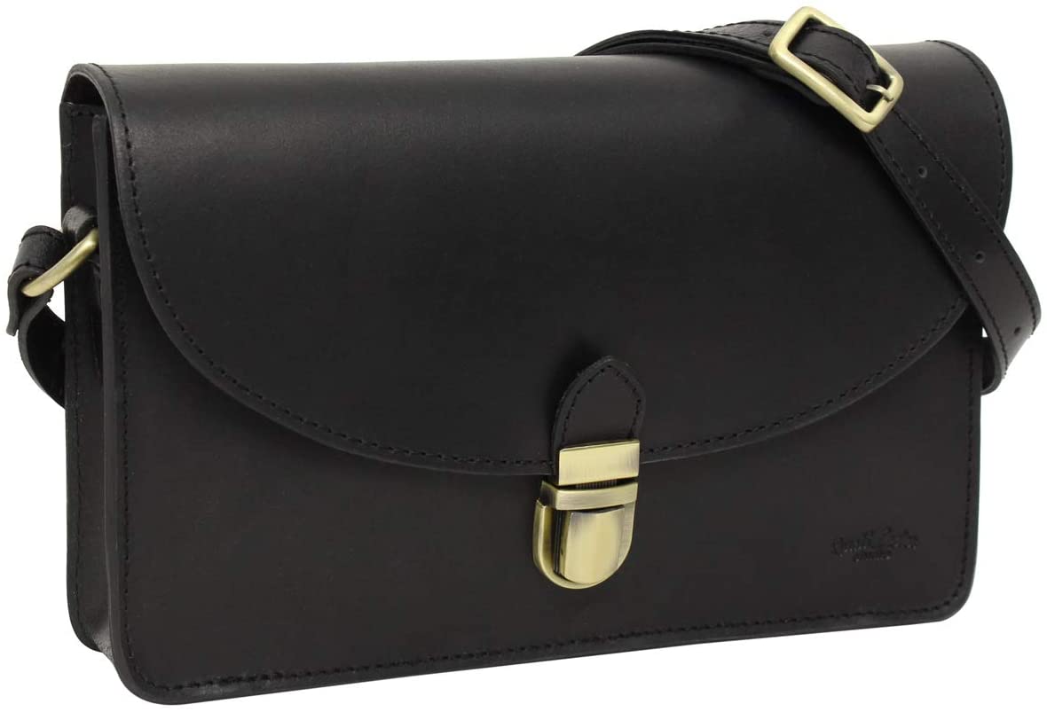 Gusti Handbag Leather - Zoey Shoulder Bag Leather Bag Black