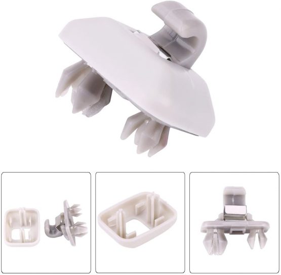 Sun Visor Clip, Car Interior Sun Visor Clip Hook Clip Bracket for A1 A3 A4 S4 A5 S5 Q3 Q5 TT 8E0857562A - Image 2