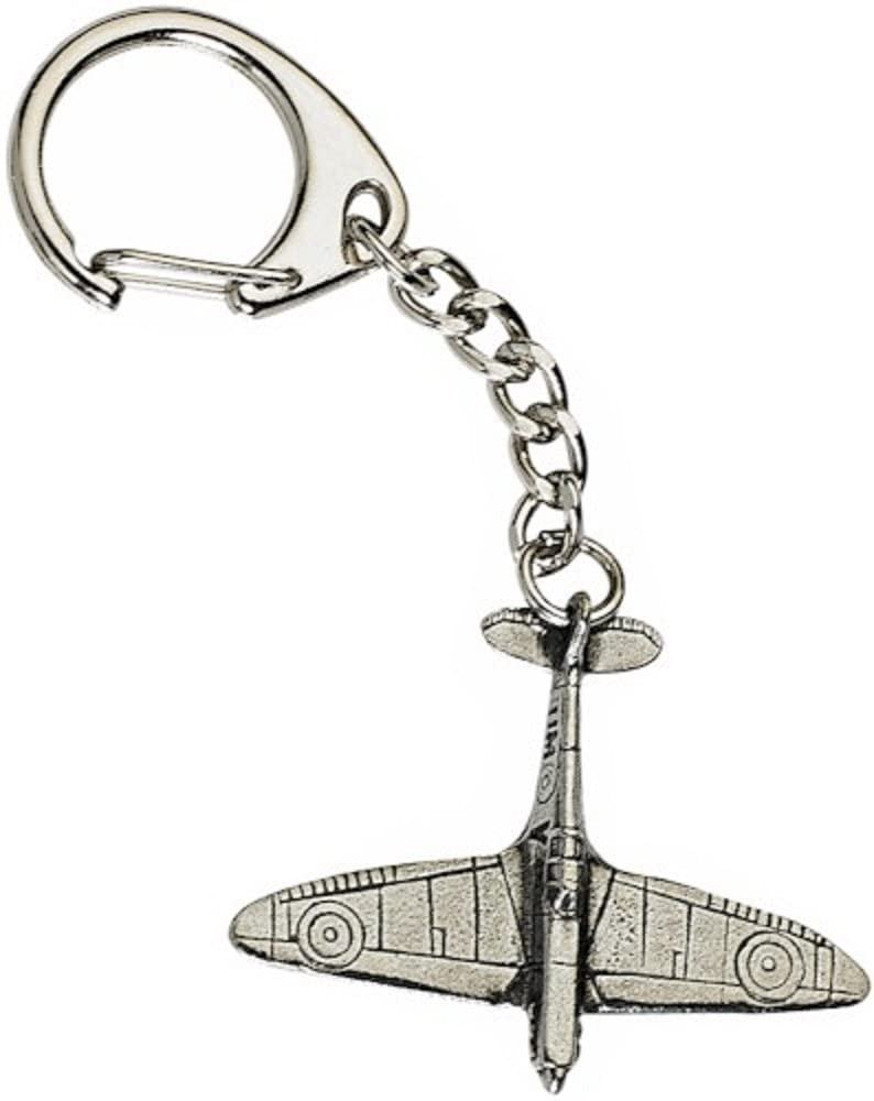 Spitfire Key-Ring, Silver, 3.8 x 5 cm
